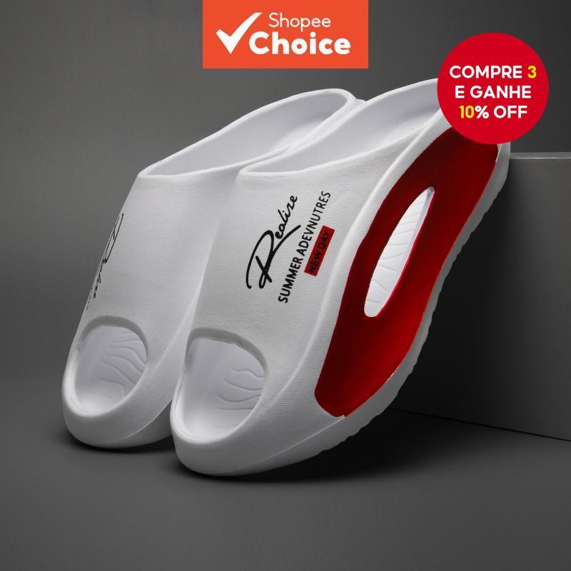 Chinelos masculinos EVA, confortáveis, antiderrap