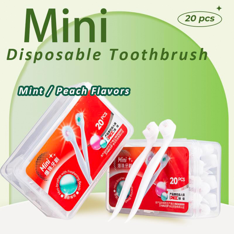Mini Escova Portátil Descartável Para Limpeza De
