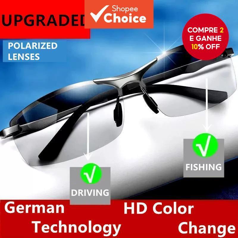 Óculos De Sol Fotocromáticos Polarizados Masculi
