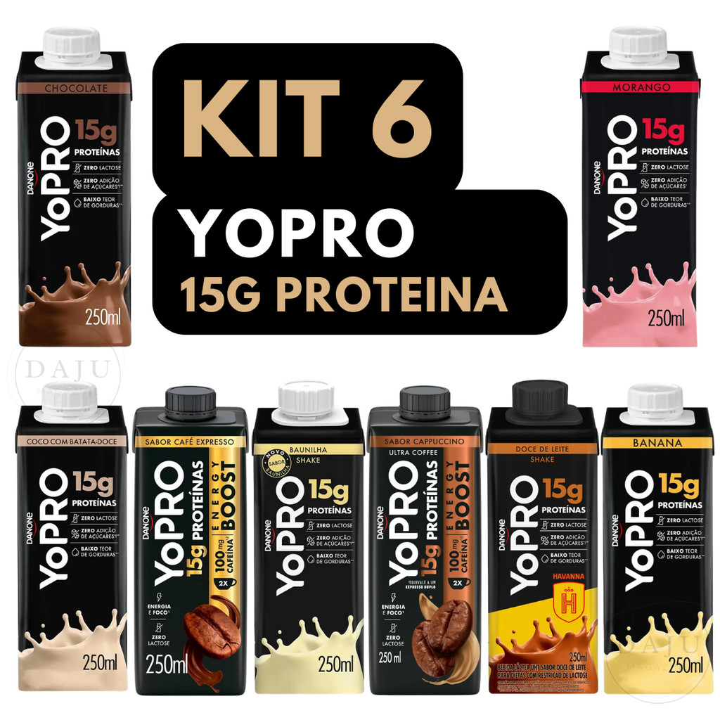 YoPRO Bebida Láctea Sabores 15g de Proteínas 250