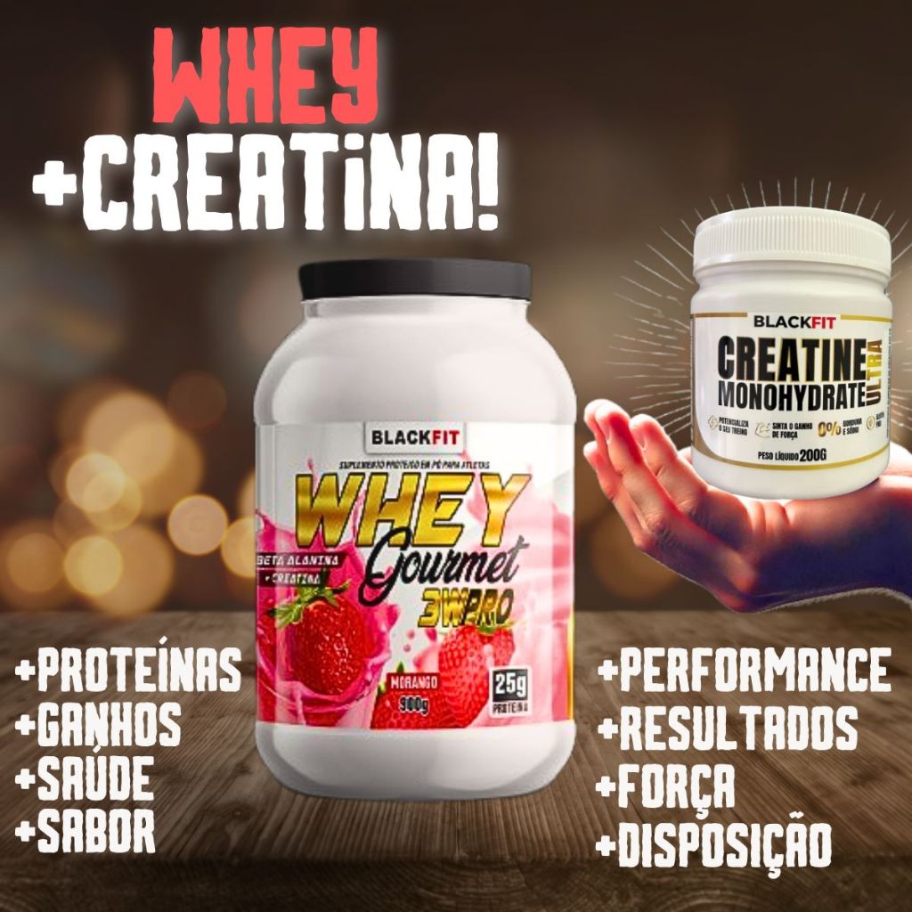 WHEY + CREATINA – O COMBO MAIS BARATO INCRÍ