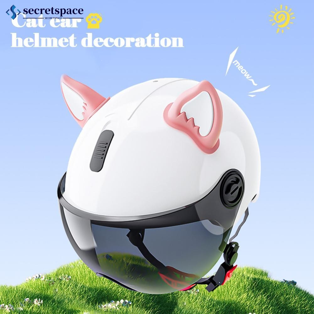 SS 2 Pçs Capacete Da Motocicleta Orelhas De Gato