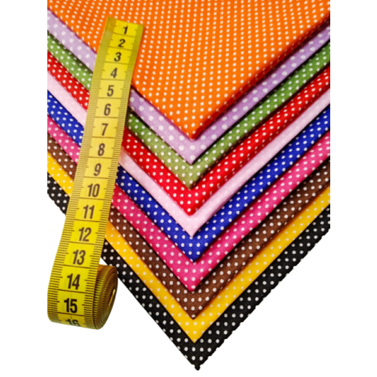 Kit Tecido Tricoline Poa -50% Algodão – 10 