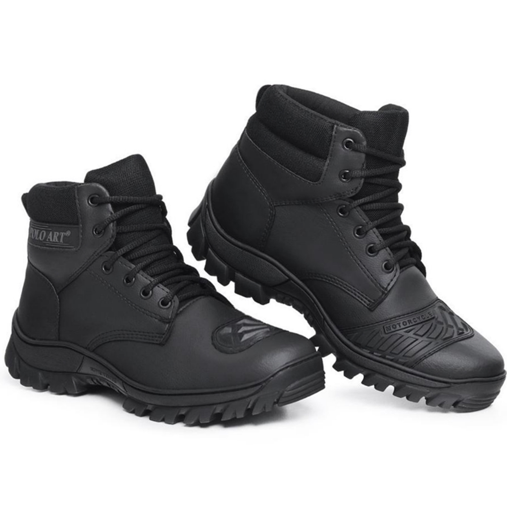 Bota Motociclista Coturno Motoqueiro Conforto Prem