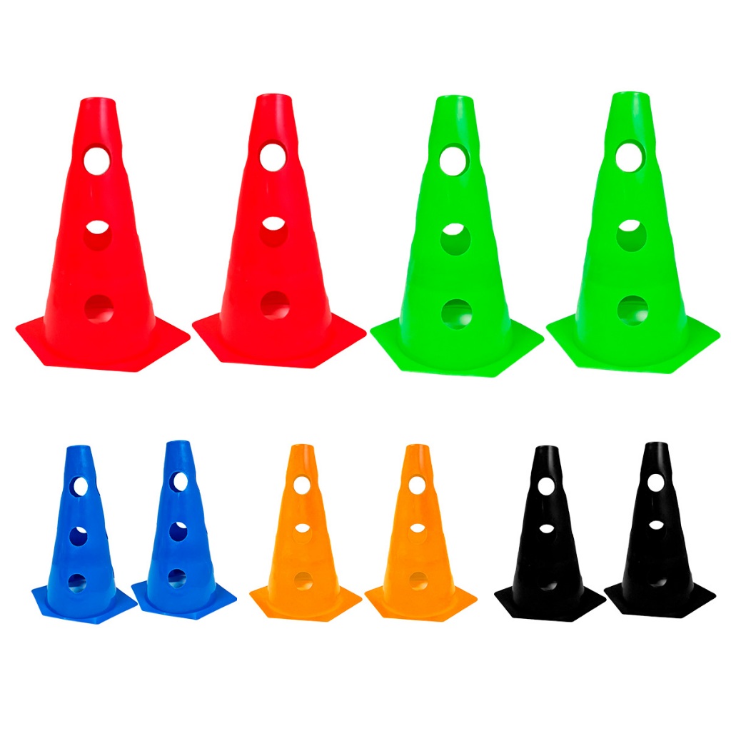 10x Mini Cone Sinalização Esportivo 23cm Agilida