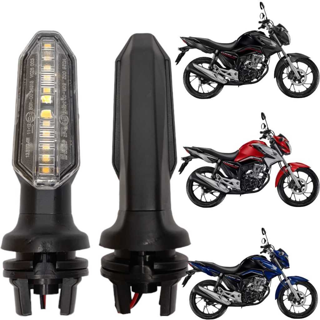 Pisca LED Moto Honda CB 250 Twister 2019 a 2023 CG