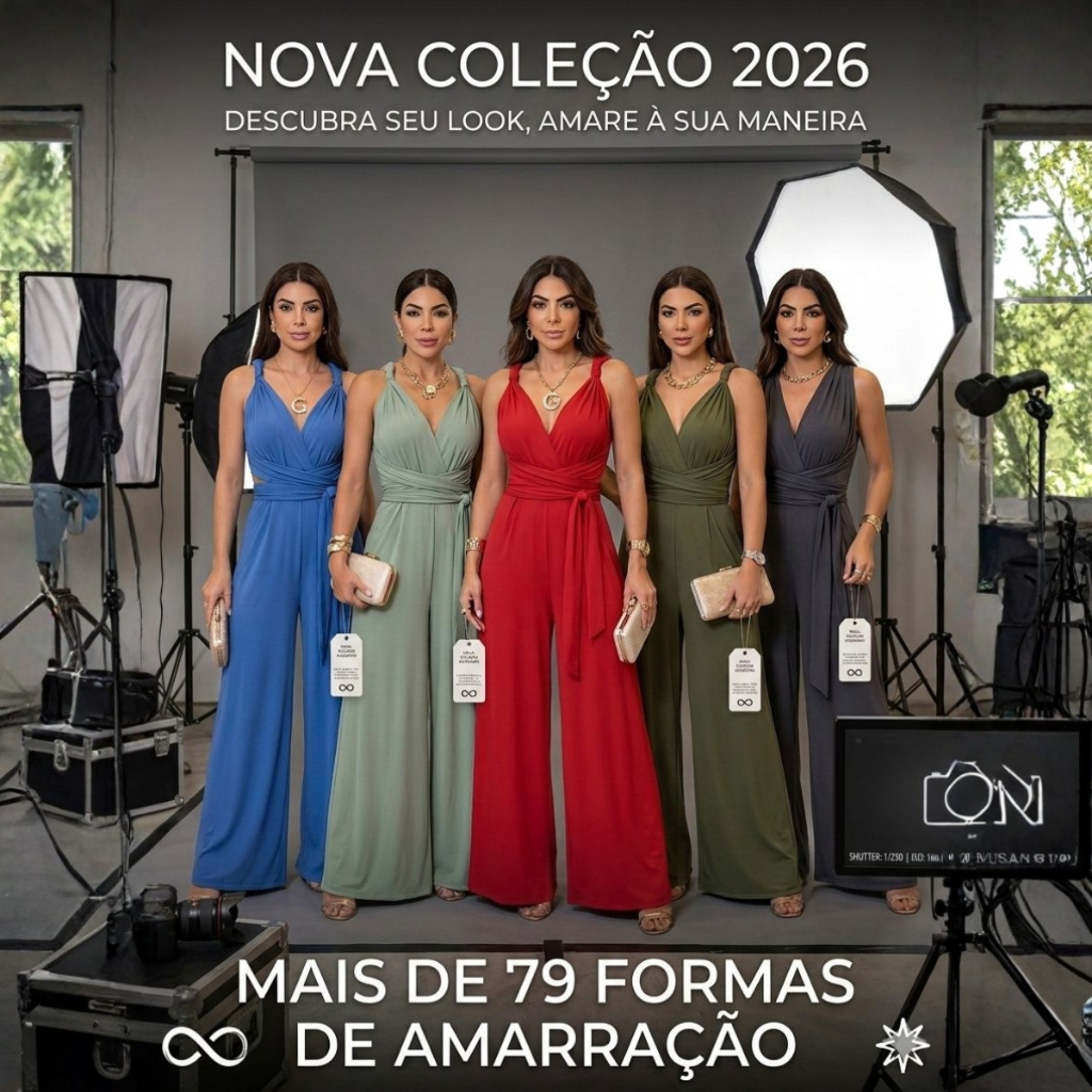 Macacão Feminino Longo Pantalona Elegante Festa C