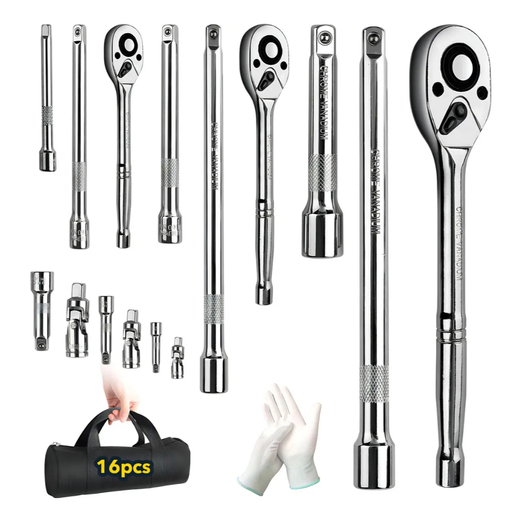 16 Kit de herramientas mecanicas dados llave matra