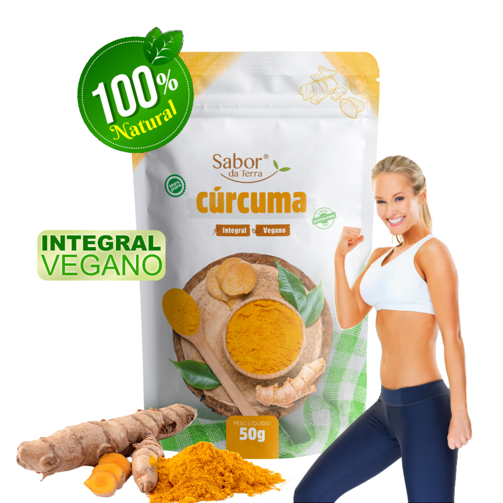 Cúrcuma Pura em Pó 50g | Natural para o Dia a Di
