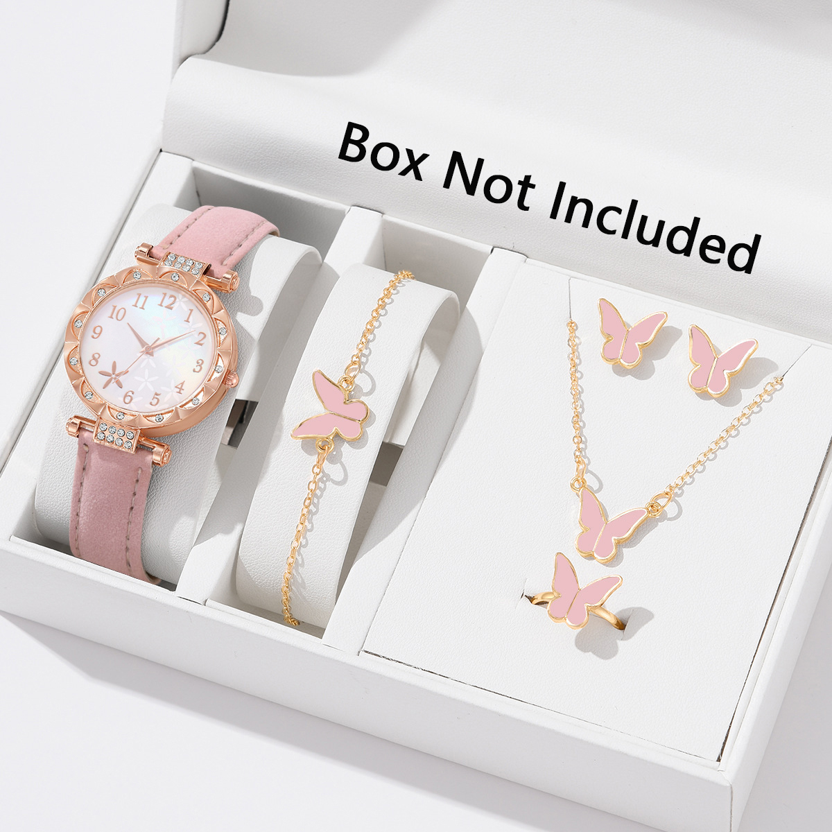 Conjunto De Relógio Feminino De Quartzo Para Pres