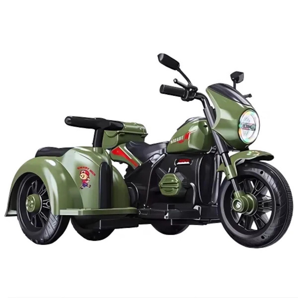 Moto Elétrica Militar Sidecar 6v 380km/h 380w 339