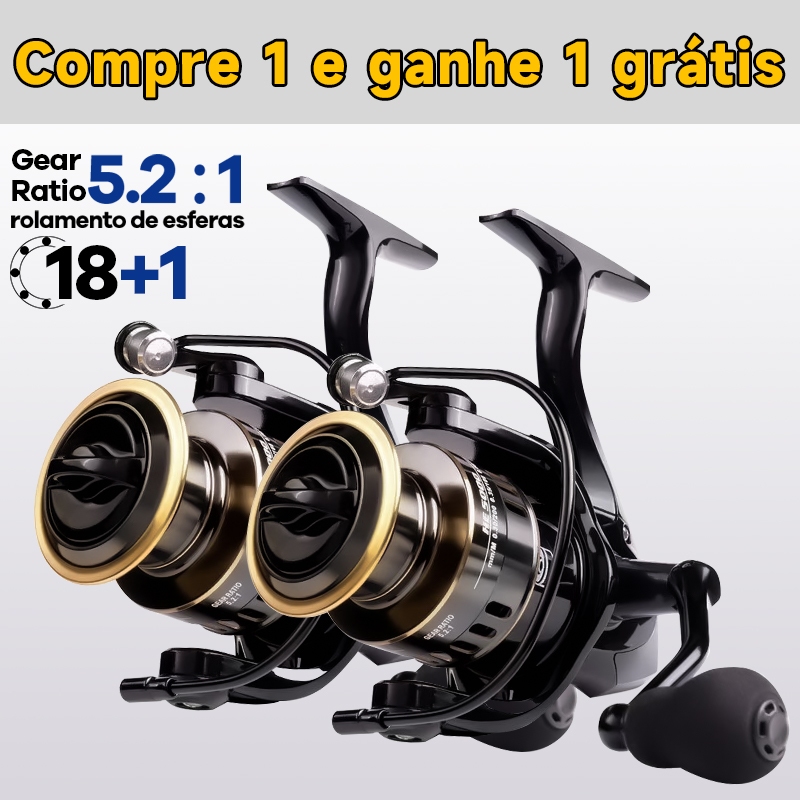 Carretel De Pesca Profissional 18 + 1BB 5 ; 2 1 De
