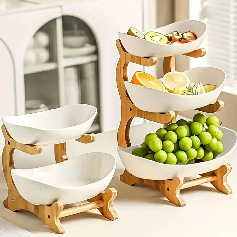 3 Andares Fruteira, Bandeja para Lanches, Suporte 