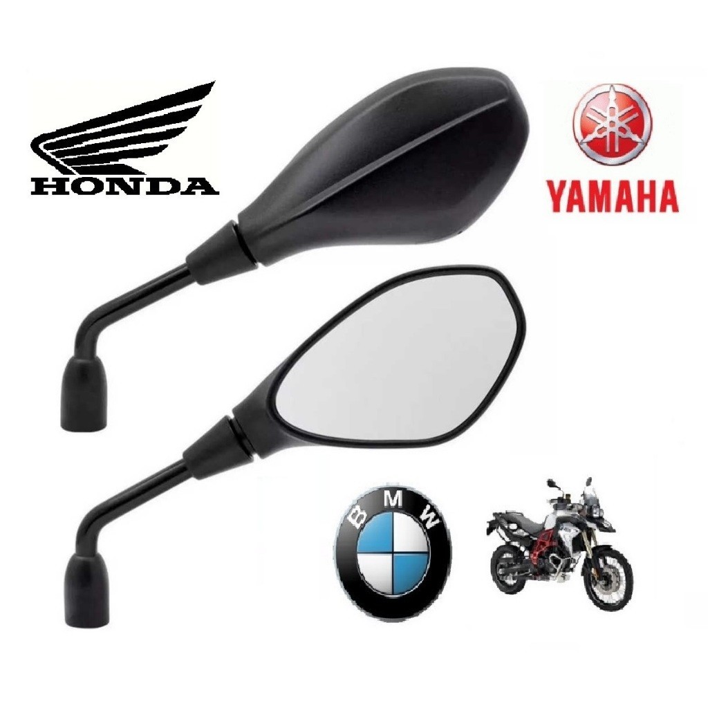 Retrovisor Moto Bmw Gs F800 Fixo Rosca Honda e Yam