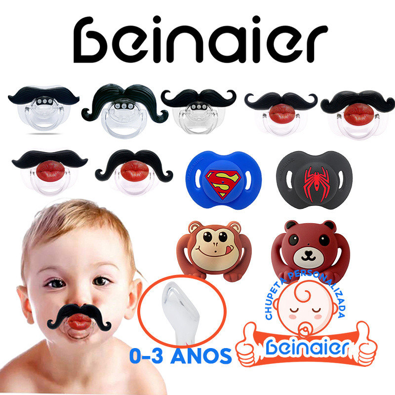 Chupeta de bebê, chupeta engraçada personalizada