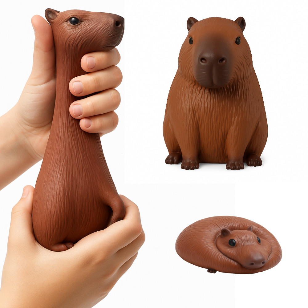Capivara Squishy Antiestresse Brinquedo Divertido 