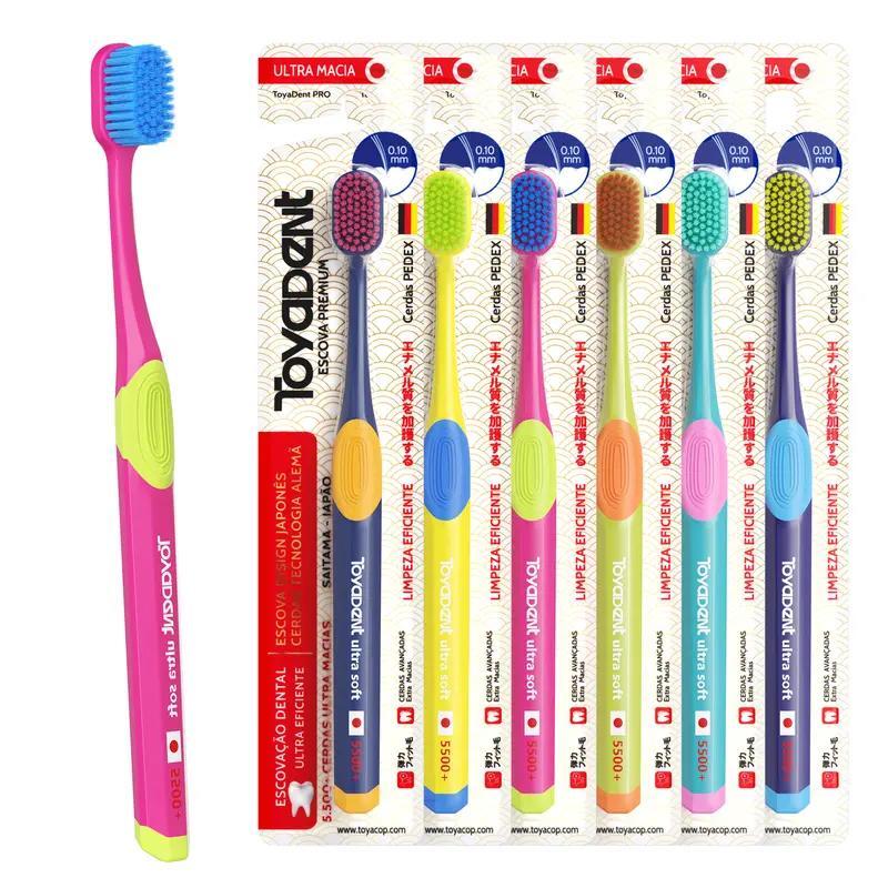 ToyaDent Escova de dentes de cerdas super macias, 