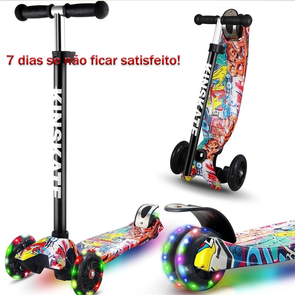 Patinete Infantil 3 Rodas – Rodas Largas 5cm