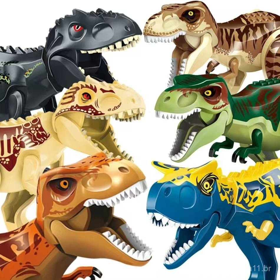 Bloco Dinossauro Jurassic World Tyrannosauro Rex B