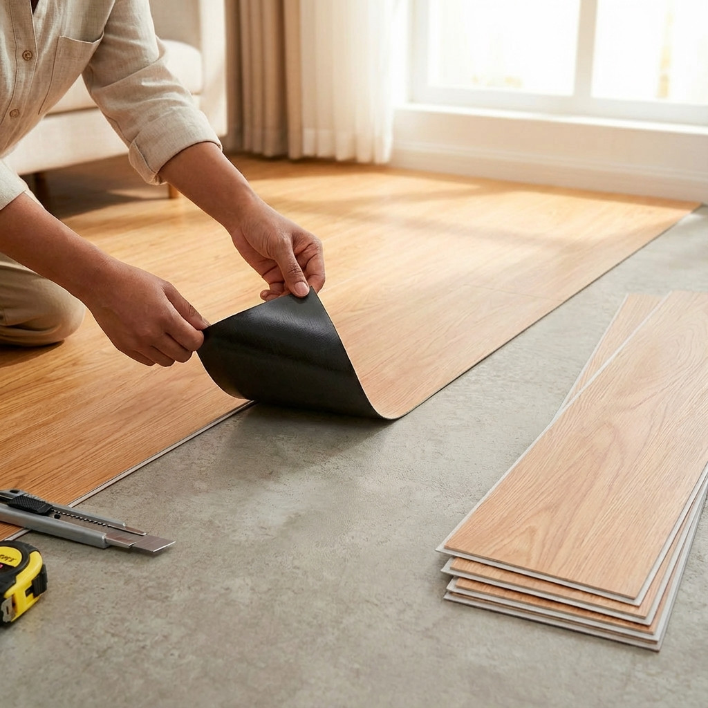 Piso Vinílico Autocolante Régua 91,4×15,2 c