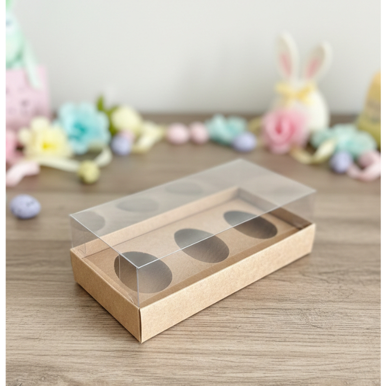 Embalagem para Ovo de Colher Triplo 50g em papel K