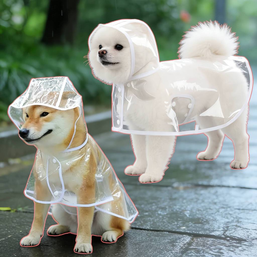 Capa de Chuva Pet Impermeável Proteção Cachorro