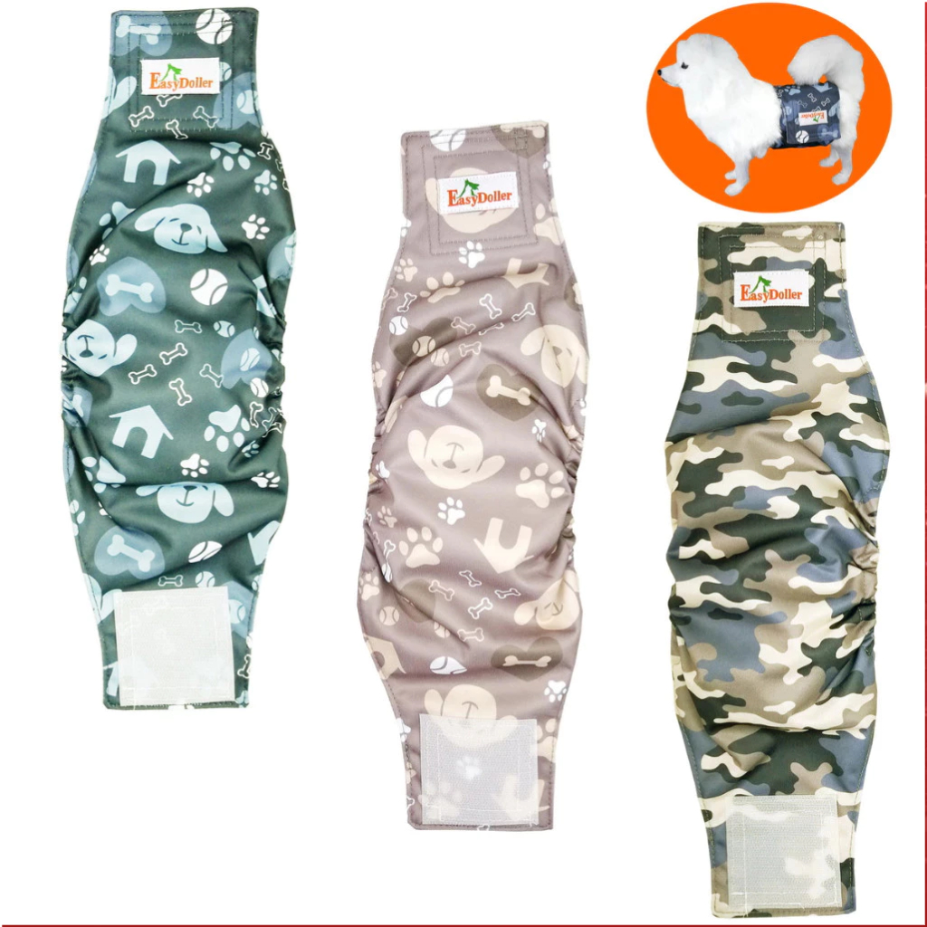 Fralda De Barriga De Cachorro Macho , Reutilizáve