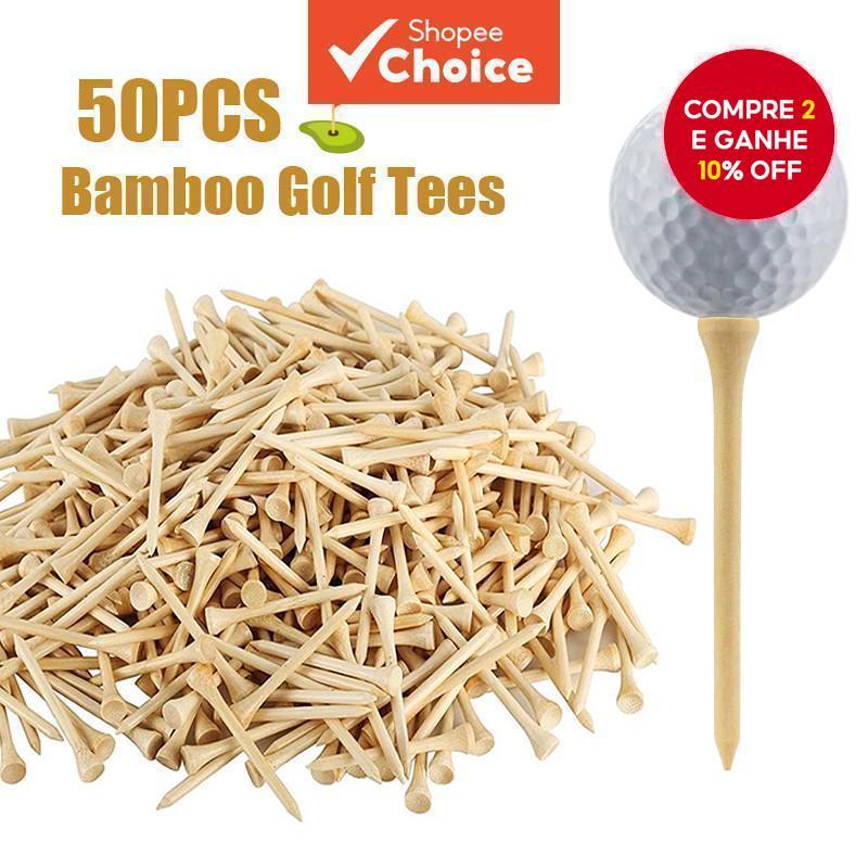 50 Peças Camisetas De Golfe De Madeira De Bambu S