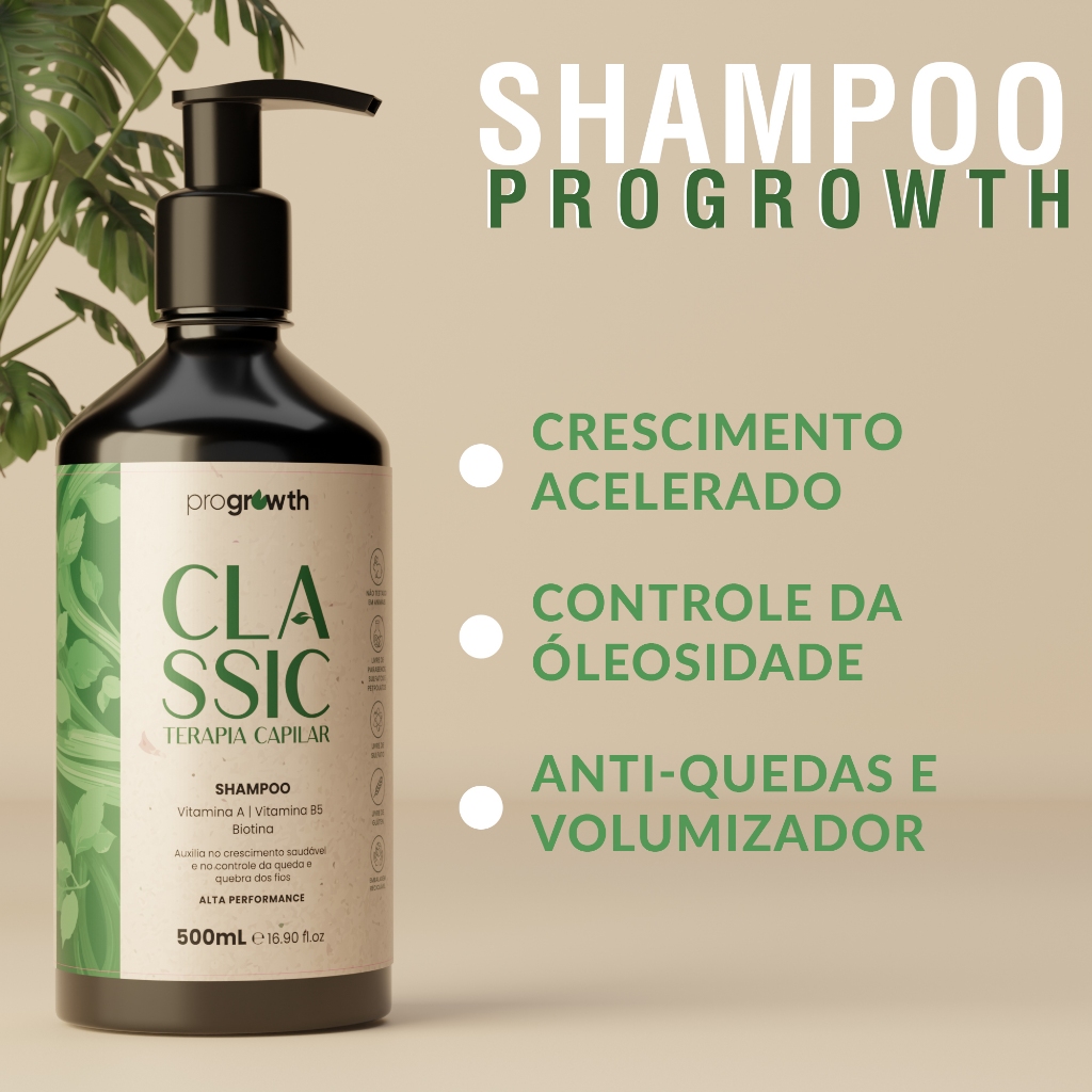 Shampoo Crescimento Capilar Progrowth Cresce Cabel