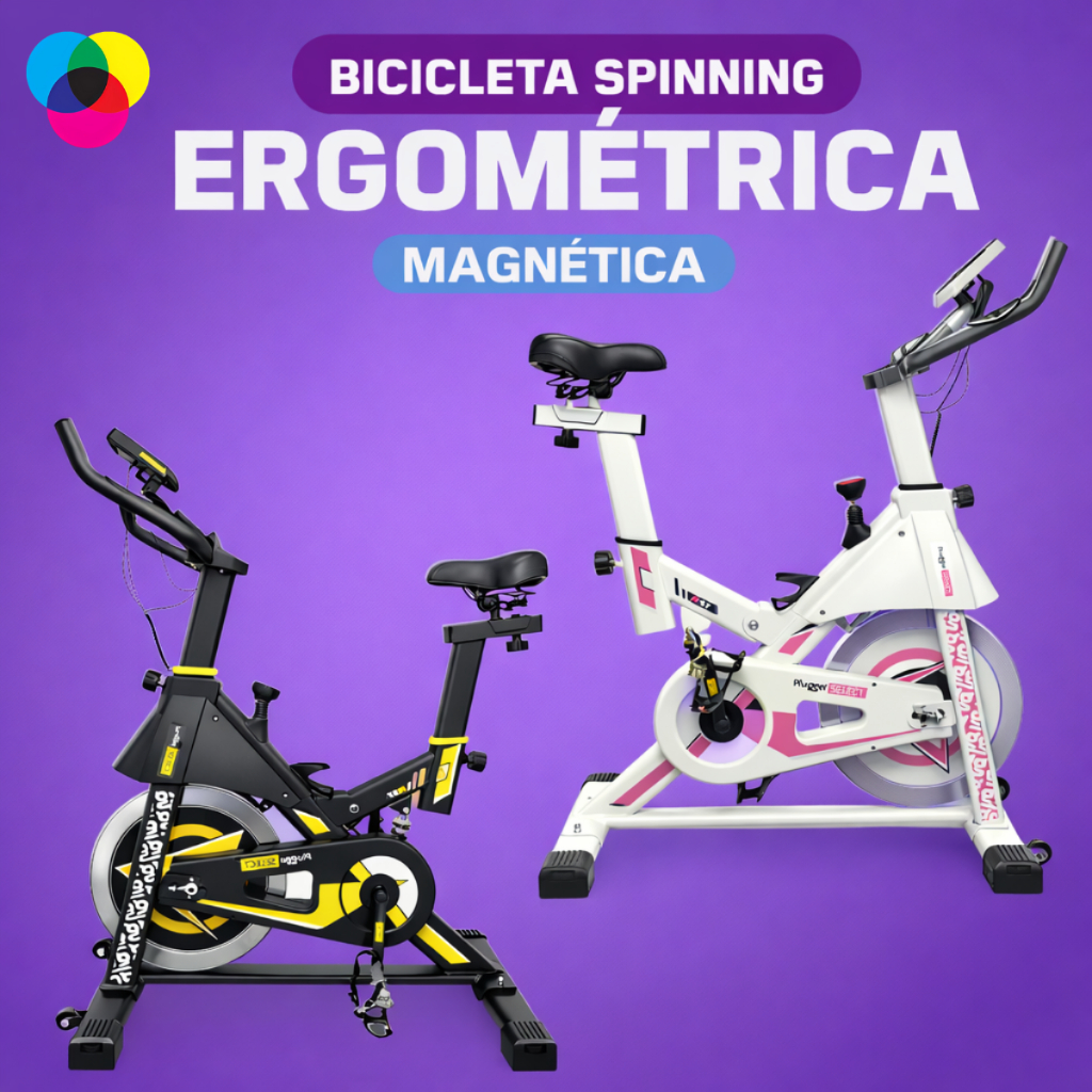 Bicicleta Spinning Ergométrica Magnética Sensaç