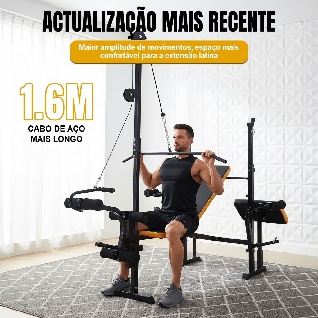 JOYFOX Banco de academia Estação de Musculação