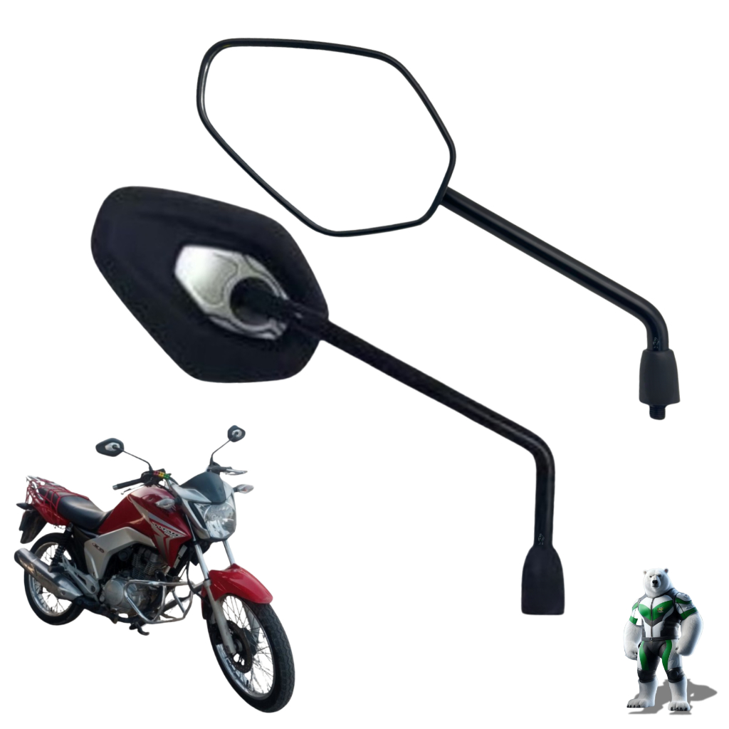 Retrovisor Modelo Fixo Tiger Triumph 1200 Rosca Ho
