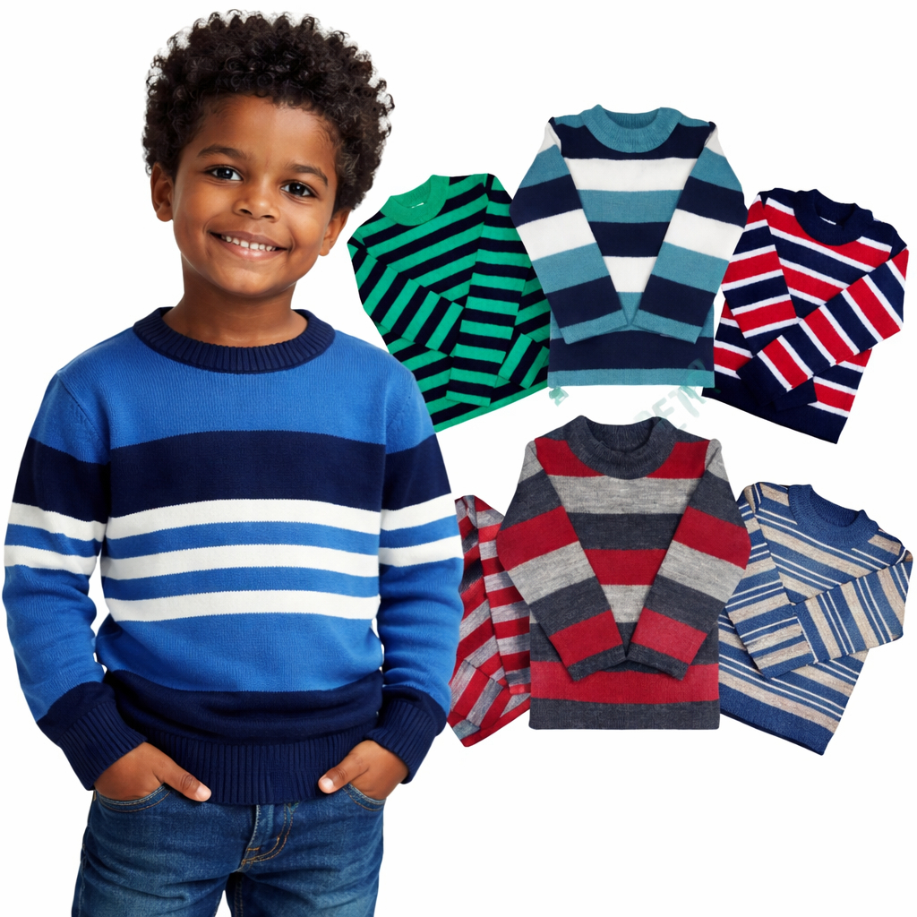 Kit 2 Suéter Infantil Tricô Menino Masculino Tam