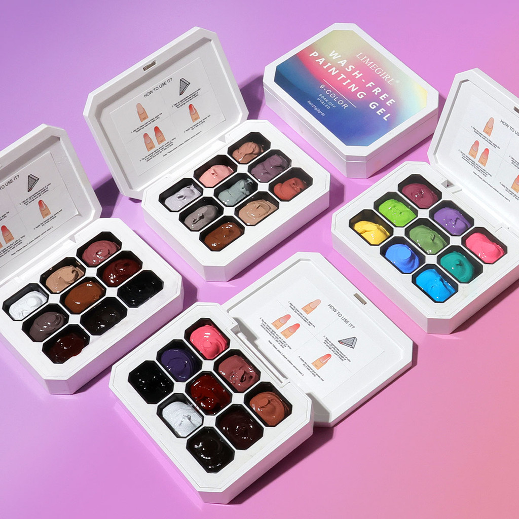 Conjunto De Paleta De Pigmentos De Esmalte 9 Em 1 