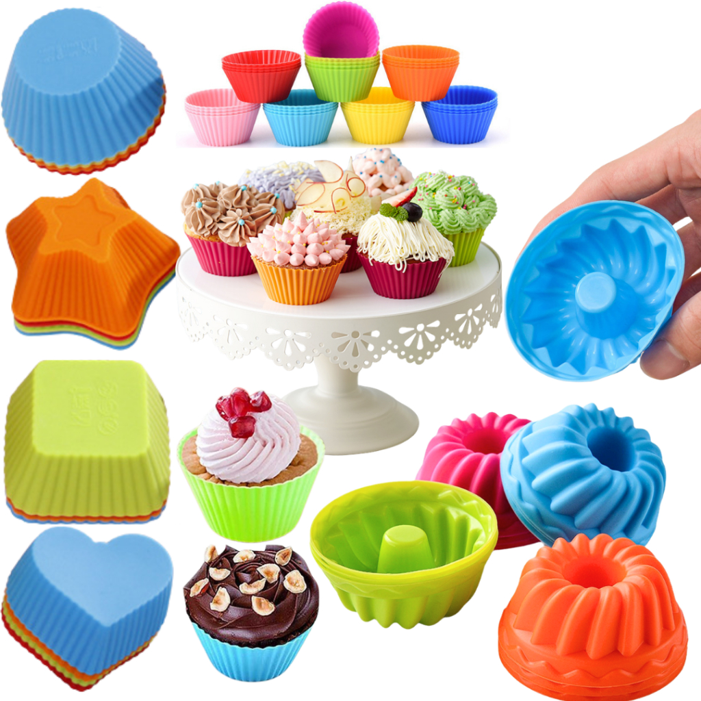 Forminhas Formas Silicone Cupcake Muffin Bolo Doce