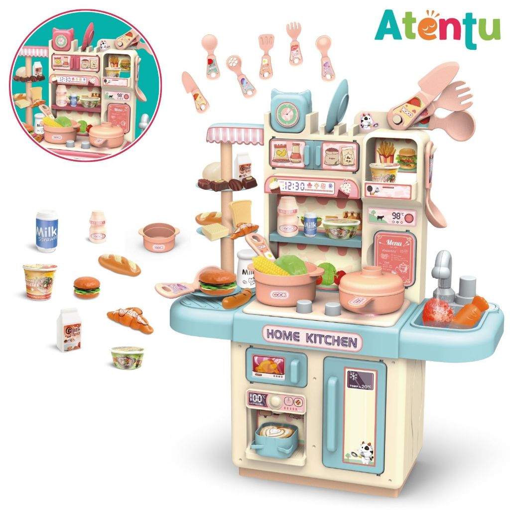 Cozinha Infantil Brinquedo com Luz Sai Água de Ve