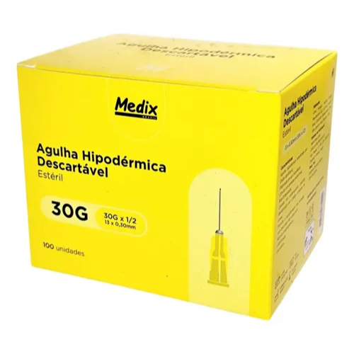 Agulha HiPodérmica Descartável 13×0,30mm Me