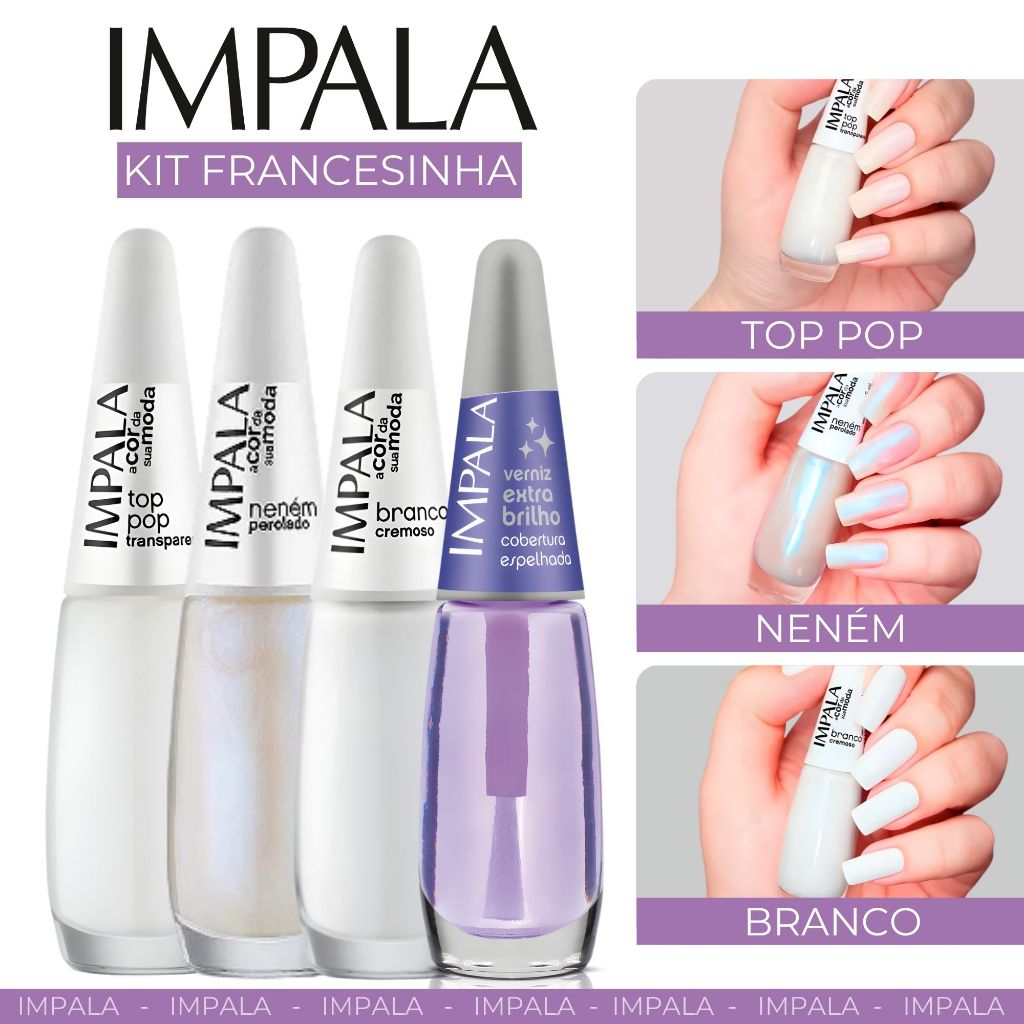 Esmaltes Francesinha Impala Esmaltes Atacado