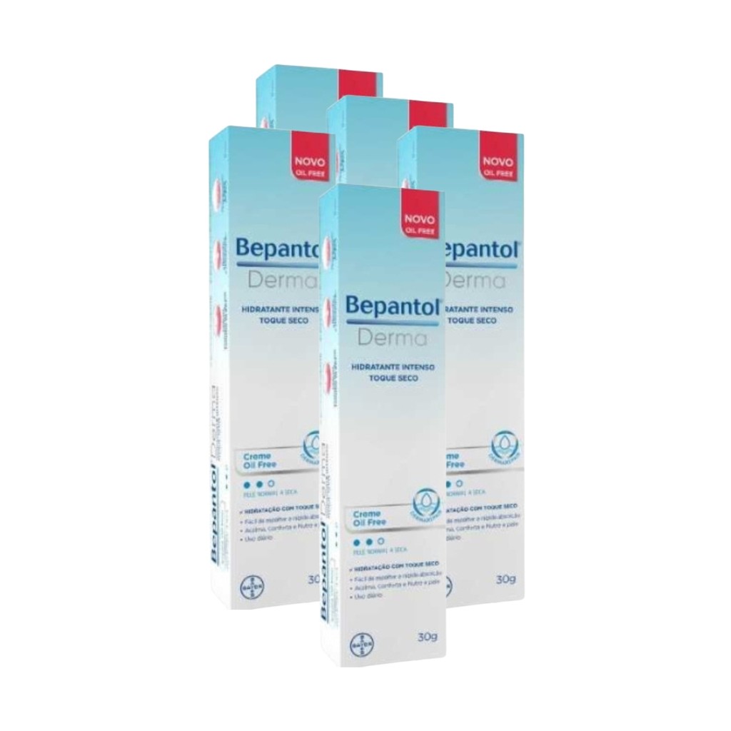 Kit 5 Bepantol Derma Toque Seco 30g Econômico Ful