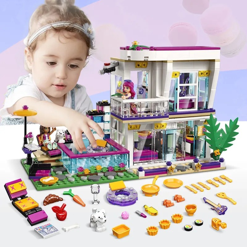 630 pçs menina brinquedos compatíveis Lego grand