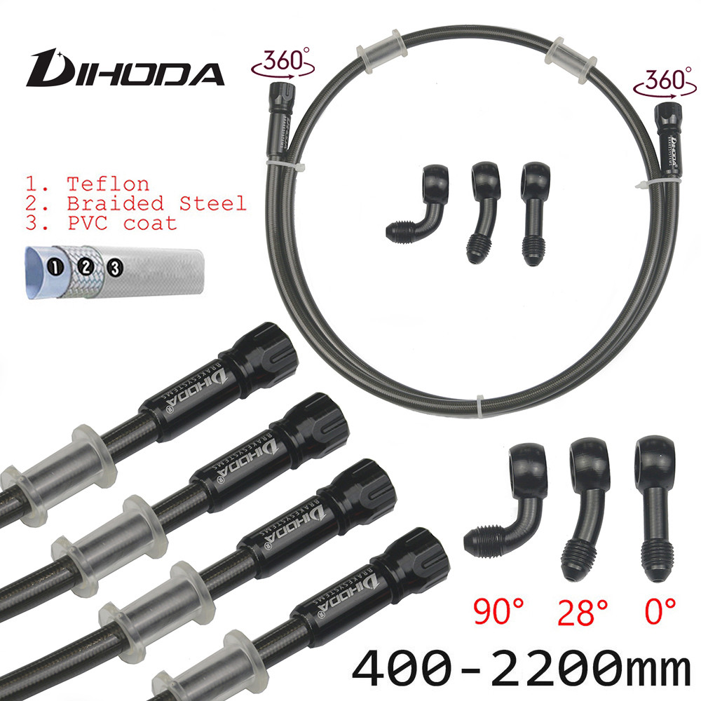 AN3 Mangueira De Freio Trançada Para Motocicleta 