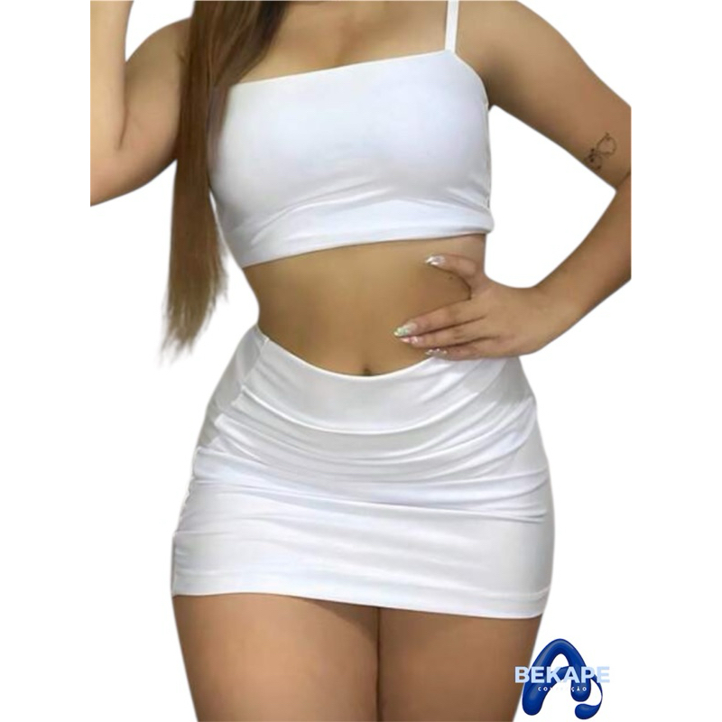 Mini Saia feminina moda blogueira