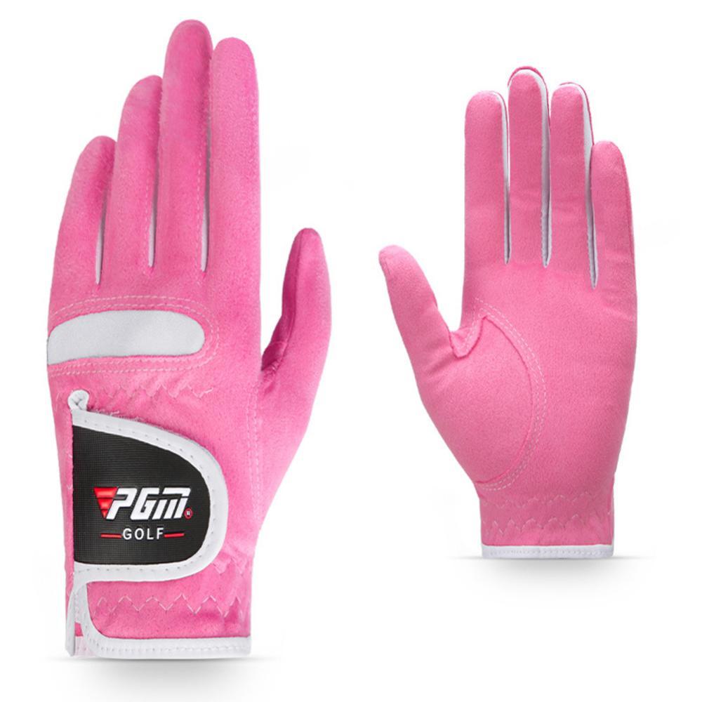 TKEY 1 Par Luvas De Golfe Femininas Camurça Pano 