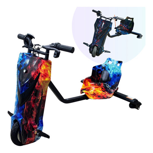 Carrinho Rolimã Eletrico Triciclo Drift 65kg Kit