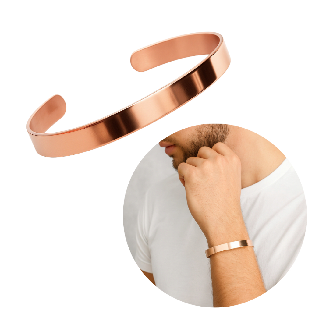 Pulseira Fina De Cobre Puro Artesanal 100% Natural