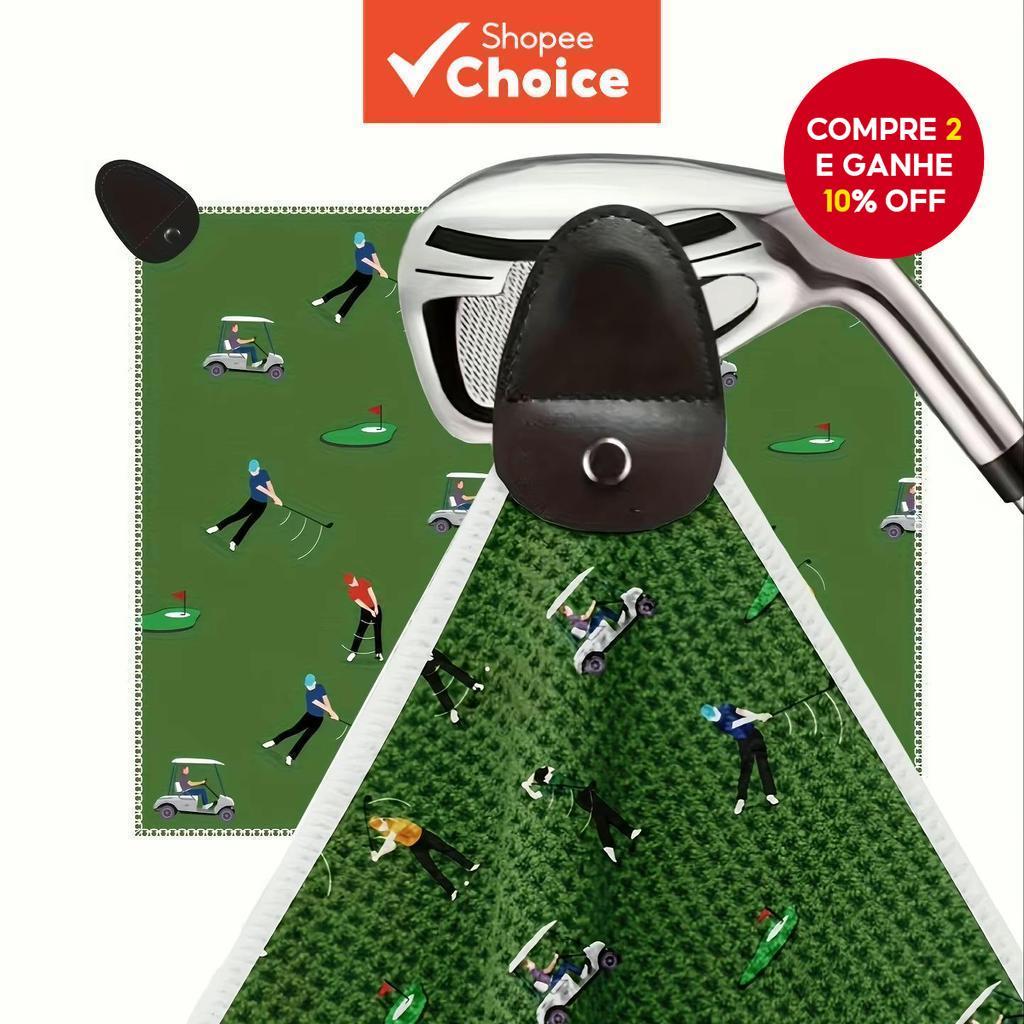 Toalha de Golfe Magnética com Desenhos Divertidos