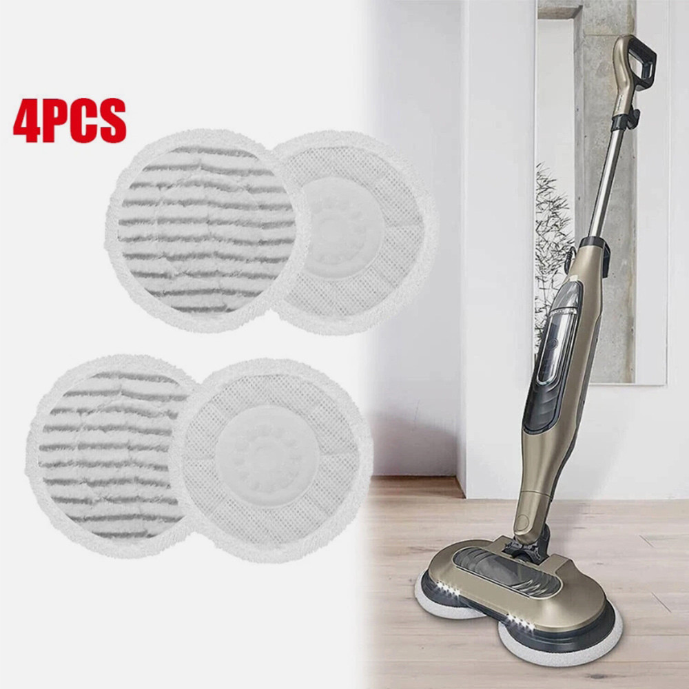 4Pcs Replacement Steam Mop Pads For Shark Steam E 
