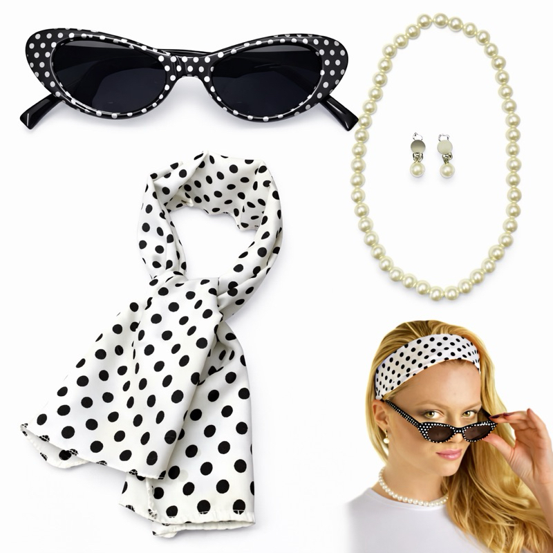 Kit Fantasia Anos 50 – 60 Completo Adulto Co