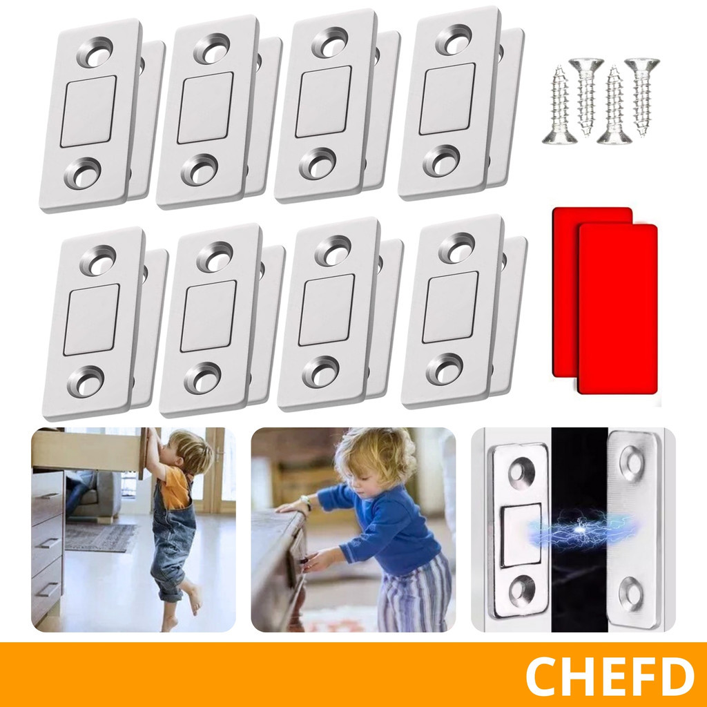 Kit 8 Peças Fecho Magnético Ultra Forte – 