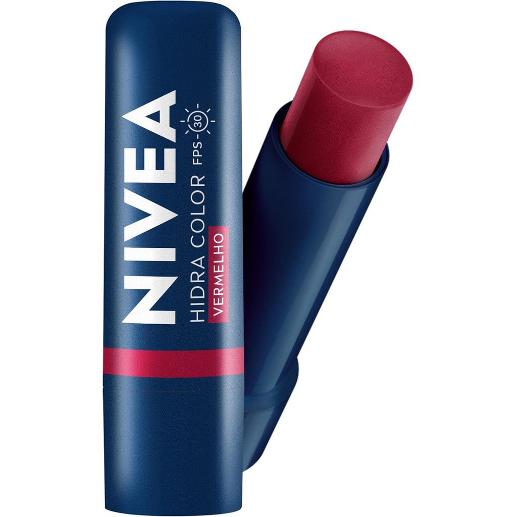 NIVEA Hidratante Labial Hidra Color Vermelho FPS 3